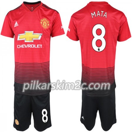Koszulka Manchester United Juan Mata 8 Dziecięca Główna 2018-2019 - Koszulki Piłkarskie